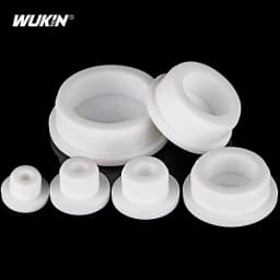 White Round Silicone Rubber Plug Rubber Seal Hole Plugs Cover Hollow Blanking End Cap Dust Stopper 6.8mm~68.6mm Size