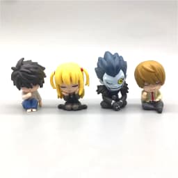 In-stock kawaii Shoulder-to-Shoulder anime death note Light Yagami Amane Misa Ryuk sitting waiting ornaments collection figures