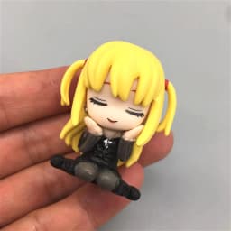 In-stock kawaii Shoulder-to-Shoulder anime death note Light Yagami Amane Misa Ryuk sitting waiting ornaments collection figures