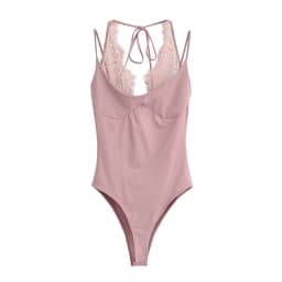 Women's Sexy Nightclub Party Pink Jumpsuit, Spliced Lace Sleeveless Tight-Fitting Jumpsuit, 2026 Fashion Women's Slim Top