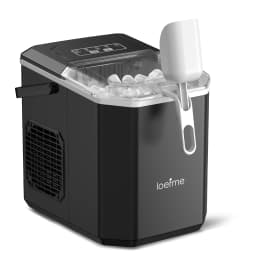 LOEFME Portable Mini Fully Automatic Bullet Shaped Ice Maker 12kg/24h 6 Minutes/9pcs Ice Cubes W/ Scoop Professional Ice Machine