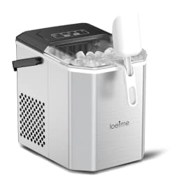 LOEFME Portable Mini Fully Automatic Bullet Shaped Ice Maker 12kg/24h 6 Minutes/9pcs Ice Cubes W/ Scoop Professional Ice Machine