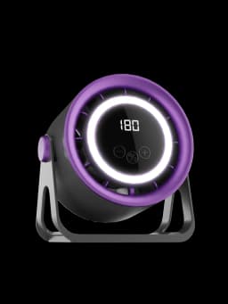 TINSOL 1800mAH Portable Electric Fan with Ambient Light Turbo Mute Electric Fan Desktop Wall Mount Ceiling Air Cooler