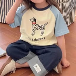 Summer Baby Girls' Cartoon Cotton Short Sleeve TShirt Fashion Top New Children's T-Shirt Kids' Clothing