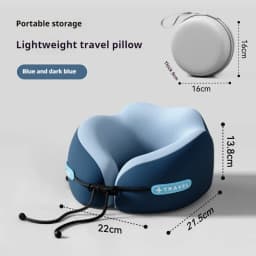 U Shaped Memory Foam Neck Pillows Soft Travel Pillow Massage Neck Pillow Sleeping Airplane Pillow Cervical Healthcare Bedding