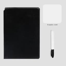 A5 Reusable Whiteboard Notebook Set With Whiteboard Pen Erasing Cloth Leather Memo Pad Weekly Planner Portable Stylish Office