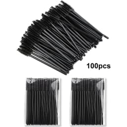 100PCS Disposable Spoolie Brushes - Hypoallergenic Micro Wands for Eyelash Extensions & Brows, Salon Grade Bulk Tools