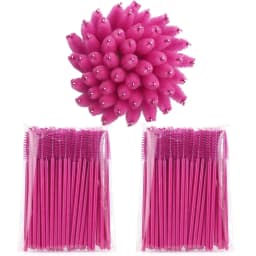100PCS Disposable Spoolie Brushes - Hypoallergenic Micro Wands for Eyelash Extensions & Brows, Salon Grade Bulk Tools
