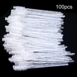 100PCS Disposable Spoolie Brushes - Hypoallergenic Micro Wands for Eyelash Extensions & Brows, Salon Grade Bulk Tools