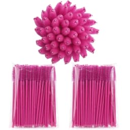 100PCS Disposable Spoolie Brushes - Hypoallergenic Micro Wands for Eyelash Extensions & Brows, Salon Grade Bulk Tools