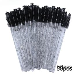 100PCS Disposable Spoolie Brushes - Hypoallergenic Micro Wands for Eyelash Extensions & Brows, Salon Grade Bulk Tools