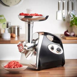 KOMORE Electric Manual Meat Grinder Kitchen Tool with Automatic Power-off Protection