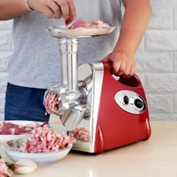 KOMORE Electric Manual Meat Grinder Kitchen Tool with Automatic Power-off Protection