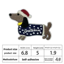 2PCS/lot Embroidered Black Cat Design Patch Cute Iron On Patch for Clothing Jeans Jacket Decoration