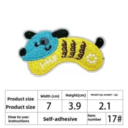 2PCS/lot Embroidered Black Cat Design Patch Cute Iron On Patch for Clothing Jeans Jacket Decoration