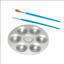 Aluminum Paint Palette, Lightweight Metal Mixing Tray for Watercolor Acrylic Oil, Portable Artist Pigment Palette with Multiple