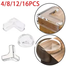 Baby Safety Silicone Table Corner Protector Furniture Edge Protection Cover Transparent Children Anti Collision Edge Guards