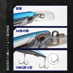 D1 Sea Minnow Heavy Sinking Lure 92mm 49g 110mm 60g Rocks & Beach Hard Bait Tuna Wobblers Carp Pike With Treble Hooks DT5005