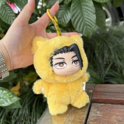 Jujutsu Kaisen Battle V2 Cat Paradise Party Series Keychain Cute Plush Doll Pendant Anime Periphery Surprise Gift Toy