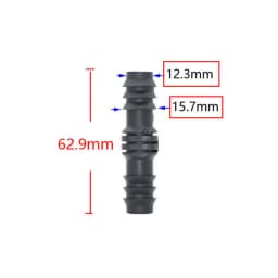 16mm 20mm 25mm PE Pipe Barb Connectors Tee Elbow Repair End Plug 1/2 3/4" Garden Water Drip Irrigation Pipe Connector Joints 4PC