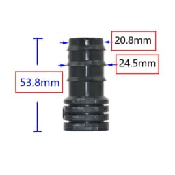 16mm 20mm 25mm PE Pipe Barb Connectors Tee Elbow Repair End Plug 1/2 3/4" Garden Water Drip Irrigation Pipe Connector Joints 4PC