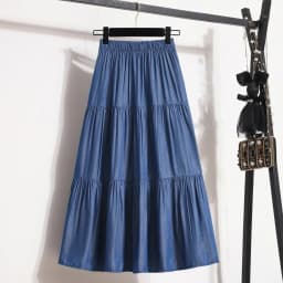 Spring Summer Women Skirts Vintage High Waist Elastic Patchwork White Black Chic Long Cake A-line Skirt