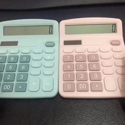 12 Digits Electronic Calculator Solar Calculator Dual Power Supply Calculator for Home Office School Financial Accounting Tools