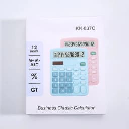 12 Digits Electronic Calculator Solar Calculator Dual Power Supply Calculator for Home Office School Financial Accounting Tools