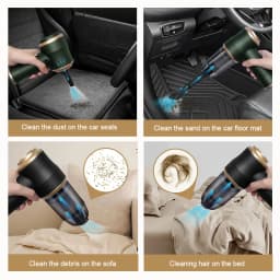 High Power Car Blower Vacuum, 2-in-1 Strong Suction & Blowing, Portable for Auto/Home Cleaning, Dust Removal from Seat/Mat/Trunk
