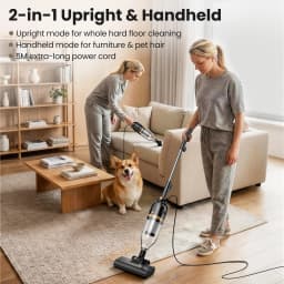 INSE R7 Corded Vacuum Cleaner Handheld Stick Vacuum 600W Powerful 3 In1 Lightweight Vacuum Cleaners for Home Hard Floor Pet Hair