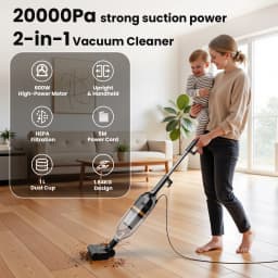 INSE R7 Corded Vacuum Cleaner Handheld Stick Vacuum 600W Powerful 3 In1 Lightweight Vacuum Cleaners for Home Hard Floor Pet Hair