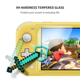 DATA FROG Tempered Glass Screen Protector Compatible-Switch Lite HD Clear Screen Protector for Switch Lite Accessories