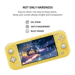 DATA FROG Tempered Glass Screen Protector Compatible-Switch Lite HD Clear Screen Protector for Switch Lite Accessories