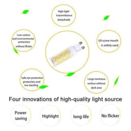 Brightest G9 LED Lamp AC220V 3W 5W 7W Ceramic SMD2835 LED Bulb Warm/Cool White Spotlight Replace Halogen Light Consignment
