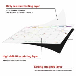 Magnetic Calendar For Fridge Monthly Weekly Planner Calendar Table Dry Erase Whiteboard Fridge Sticker Message Board Menu