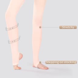 60D Girls Stirrup Tights Women Stirrup Dance Tights Ultra Soft Ballet Tights Hold and Stretch Stirrup Legging for Dancing/School