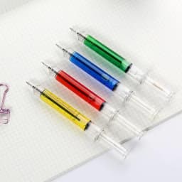 4PCS/lot Liquid Novelty Syringe Ballpoint Pen Syringe Ballpoint Pen Child Gift