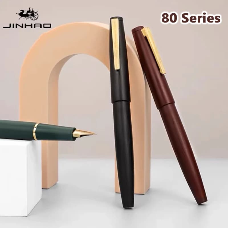 Jinhao 80 Fountain Pen Luxury Elegant Ink Pens EF F 0.3MM Extra Fine Nib Writing Ink Pens Stationery Office School Supplies