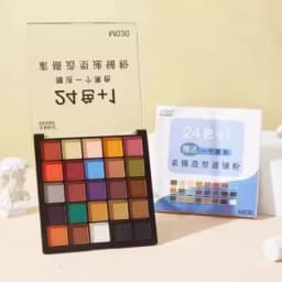 24 Colors Soft Artist Pastel Powder Naturally Water-soluble,Ideal for Charcoal Sketching, Drawing and Expressive Mark Making