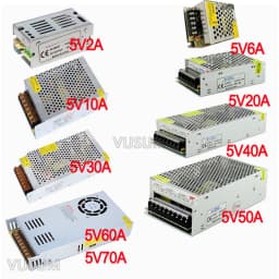 vusum Switching Led power supply 5V power supply Transformer 110V 220V AC to DC 5V 2A 6A 10A 20A 30A 40A 50A 60A 72A Driver