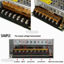 vusum Switching Led power supply 5V power supply Transformer 110V 220V AC to DC 5V 2A 6A 10A 20A 30A 40A 50A 60A 72A Driver
