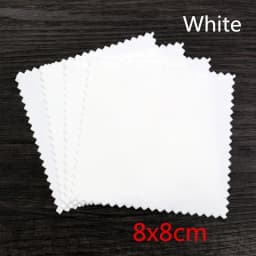 10pcs Polish Polishing Cloth Silver Color Cleaning Polishing Cloth Soft Clean Wipe Wiping Cloth For Silver Gold Jewelry Tools