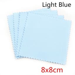 10pcs Polish Polishing Cloth Silver Color Cleaning Polishing Cloth Soft Clean Wipe Wiping Cloth For Silver Gold Jewelry Tools