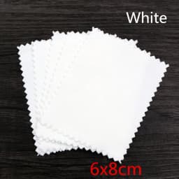 10pcs Polish Polishing Cloth Silver Color Cleaning Polishing Cloth Soft Clean Wipe Wiping Cloth For Silver Gold Jewelry Tools