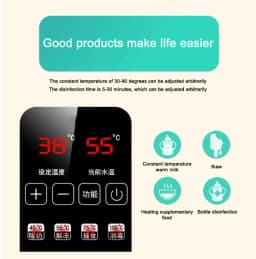 TINSOL Multi-function Baby Nursing Bottle Heater Sterilizer Fast Breast Milk Bottle Warmer with Accurate Temperature Control