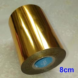 8cm Hot Stamping Foil Paper Leather Cloth Package Box DIY Decoration Accessories 120 Meters/ Roll