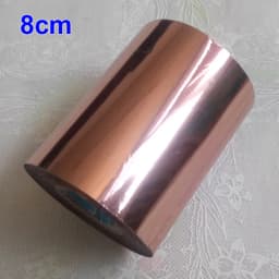 8cm Hot Stamping Foil Paper Leather Cloth Package Box DIY Decoration Accessories 120 Meters/ Roll