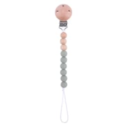 Baby Anti-drop Chain Pacifier Clips Silicone Beads Infant Nipple Appease Soother Chain Clips Dummy Holder Nipple Clip