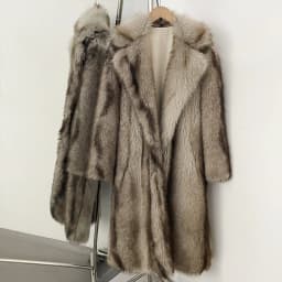 OFTBUY Long Faux Fur Jacket Fashion European Style Lapel Fur Coat Eco-friendly Covered Button Loose Casual Women Coats Winter