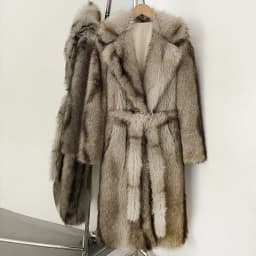 OFTBUY Long Faux Fur Jacket Fashion European Style Lapel Fur Coat Eco-friendly Covered Button Loose Casual Women Coats Winter